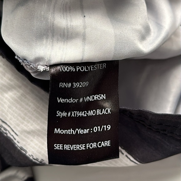 Pacific Scene black gray white Stars and Stripes mesh lined swim trunks - Picture 8 of 8